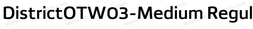 DistrictOTW03-Medium Regular字体转换